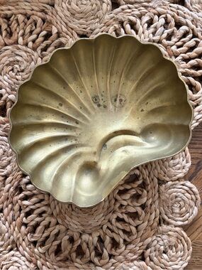 Brass Shell Decorative Dish
